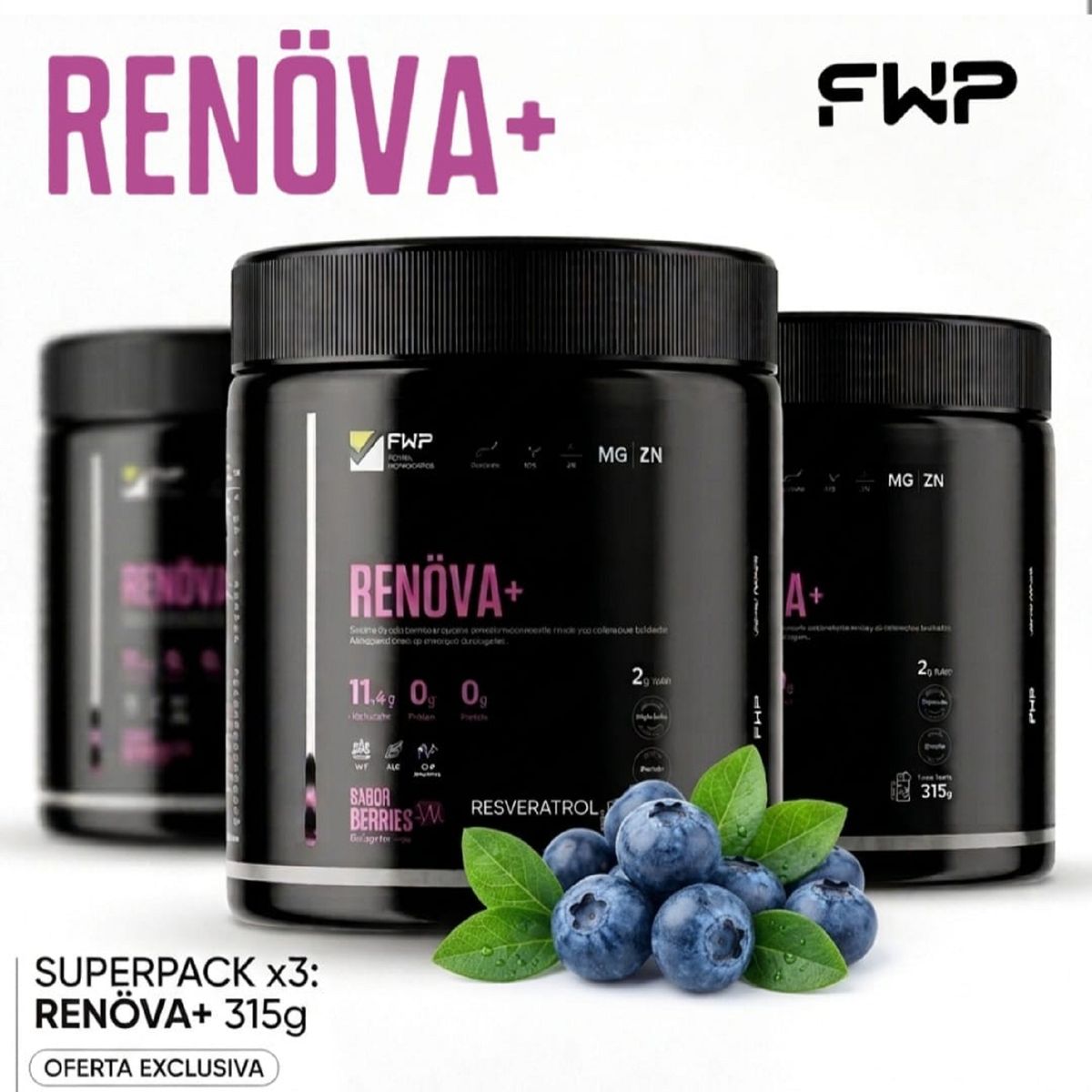 GENERICO - Renova + Suplemento Premium  Colágeno Completo con Resveratrol