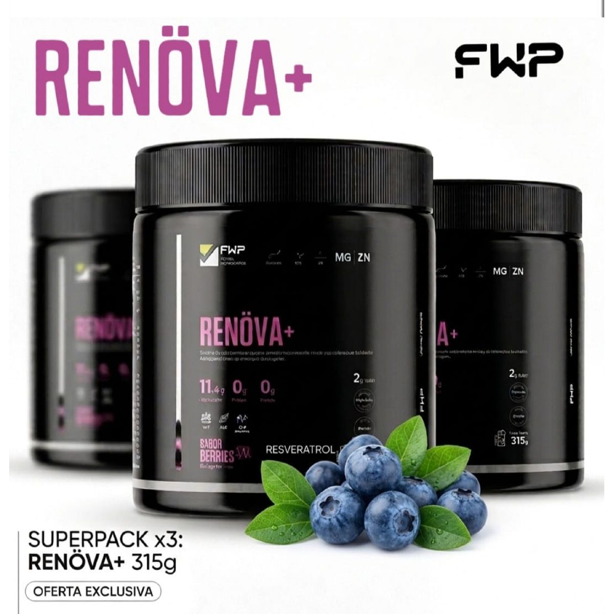 GENERICO - Renova + Suplemento Premium  Colágeno Completo con Resveratrol