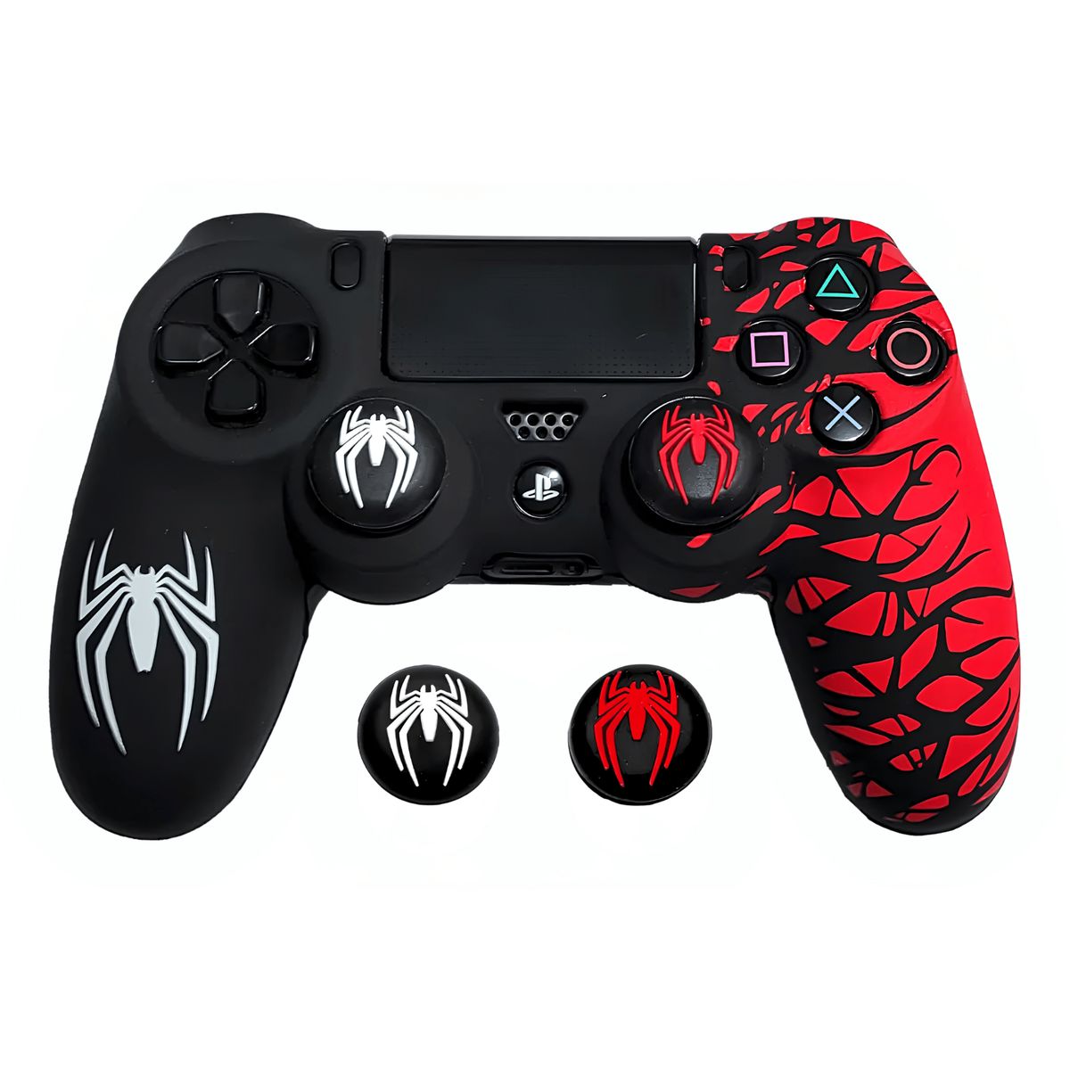 DOBE - Funda De Silicona Spider Para Mando Dualshock 4 De Ps4 Antideslizante Y Resistente