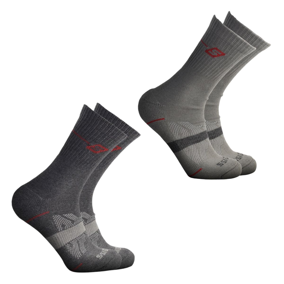 HEISS - Pack x2 Medias Deportivas Canilleras Transpirables Heiss Sport Drytech Running Ciclismo