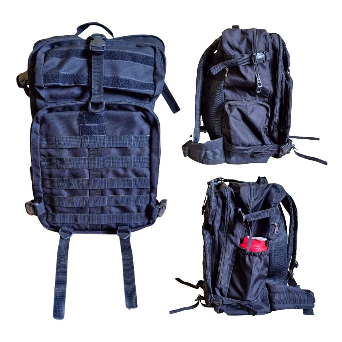 GENERICO - Mochila Tactica Tipo Militar Grande De 45 Litros Camping 6 Compartimientos