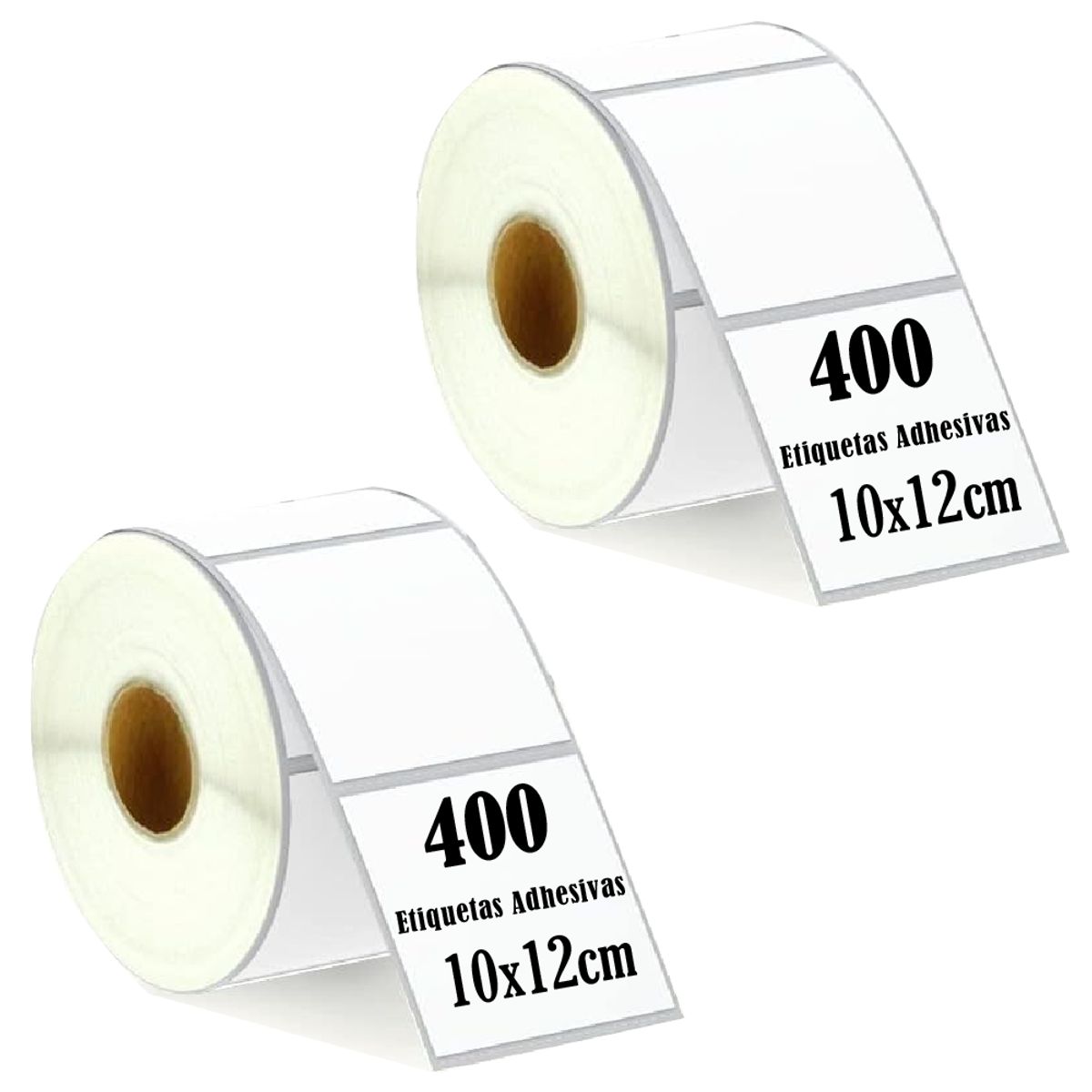 GENERICO - Rollo 400 Termica Adhesiva 10x12cm Pack 2 Rollos