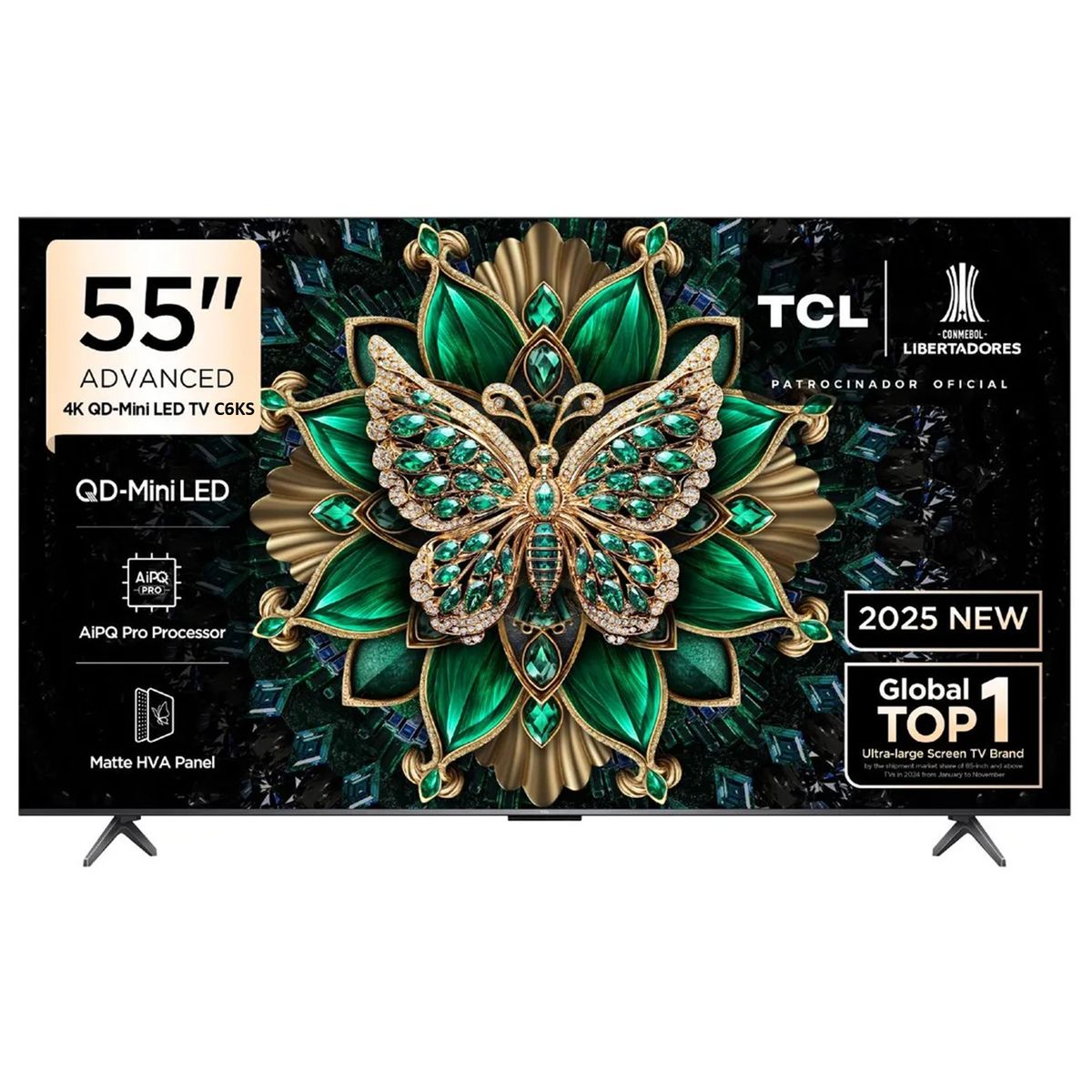 TCL - Televisor TCL 55 QD Miniled 4K 55C6KS Google TV