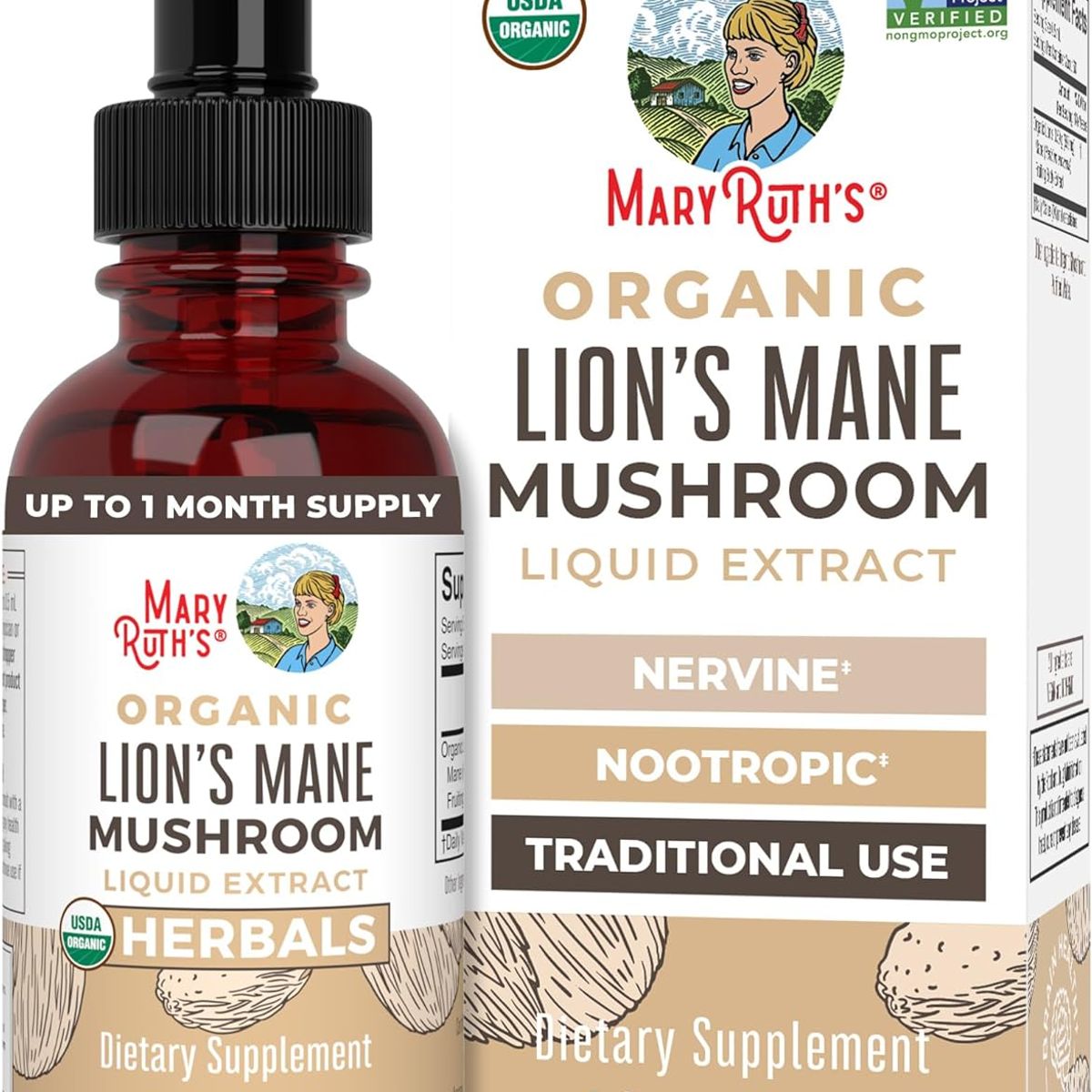 GENERICO - Melena de Leon MaryRuth Organics Suplemento de Hongo Melena de León