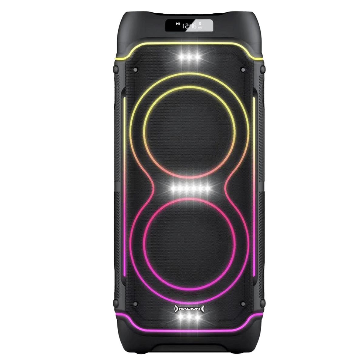 HALION - Parlante Torre Halion HA-844 02 Boufer 8" Mambo Bluetooth USB TWS con Micrófono