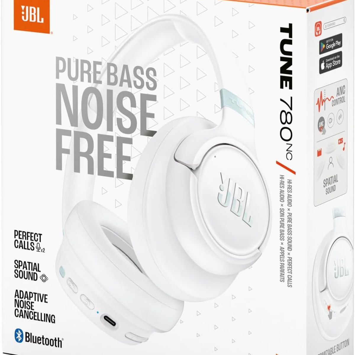JBL - JBL  TUNE 780 NC AUDIFONO ANC BLUETOOTH HIRES COLOR BLANCO
