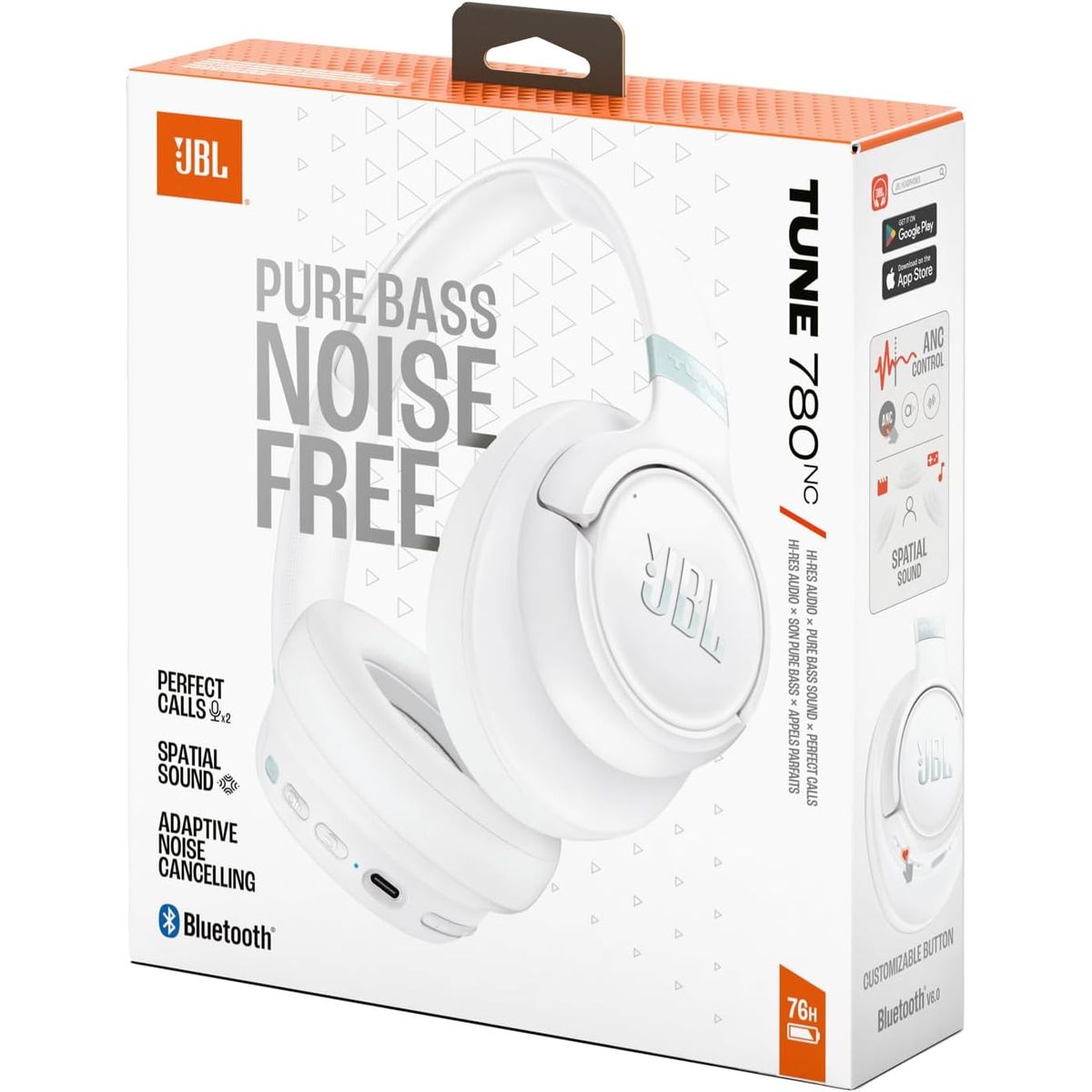 JBL - JBL  TUNE 780 NC AUDIFONO ANC BLUETOOTH HIRES COLOR BLANCO