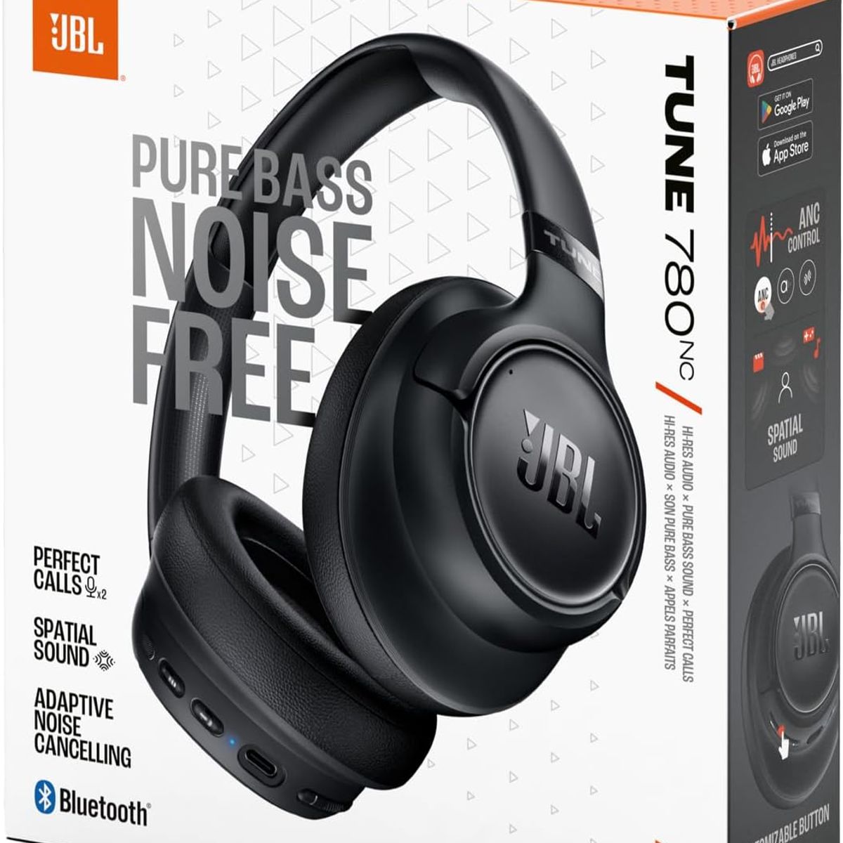 JBL - JBL  TUNE 780 NC AUDIFONO ANC BLUETOOTH HIRES COLOR NEGRO