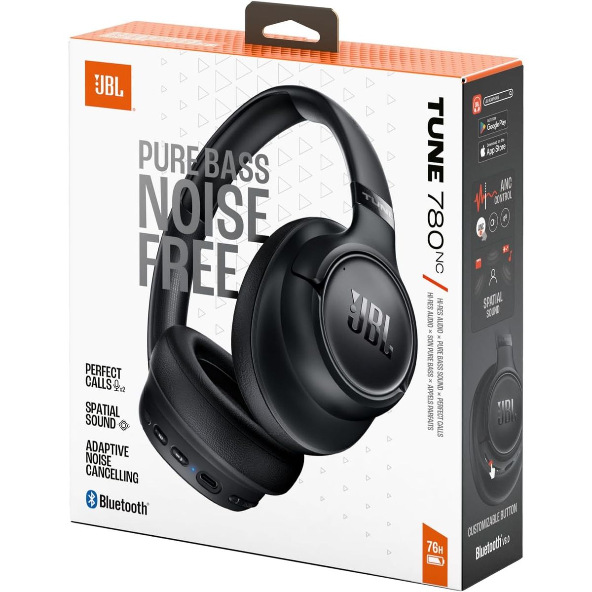 JBL - JBL  TUNE 780 NC AUDIFONO ANC BLUETOOTH HIRES COLOR NEGRO