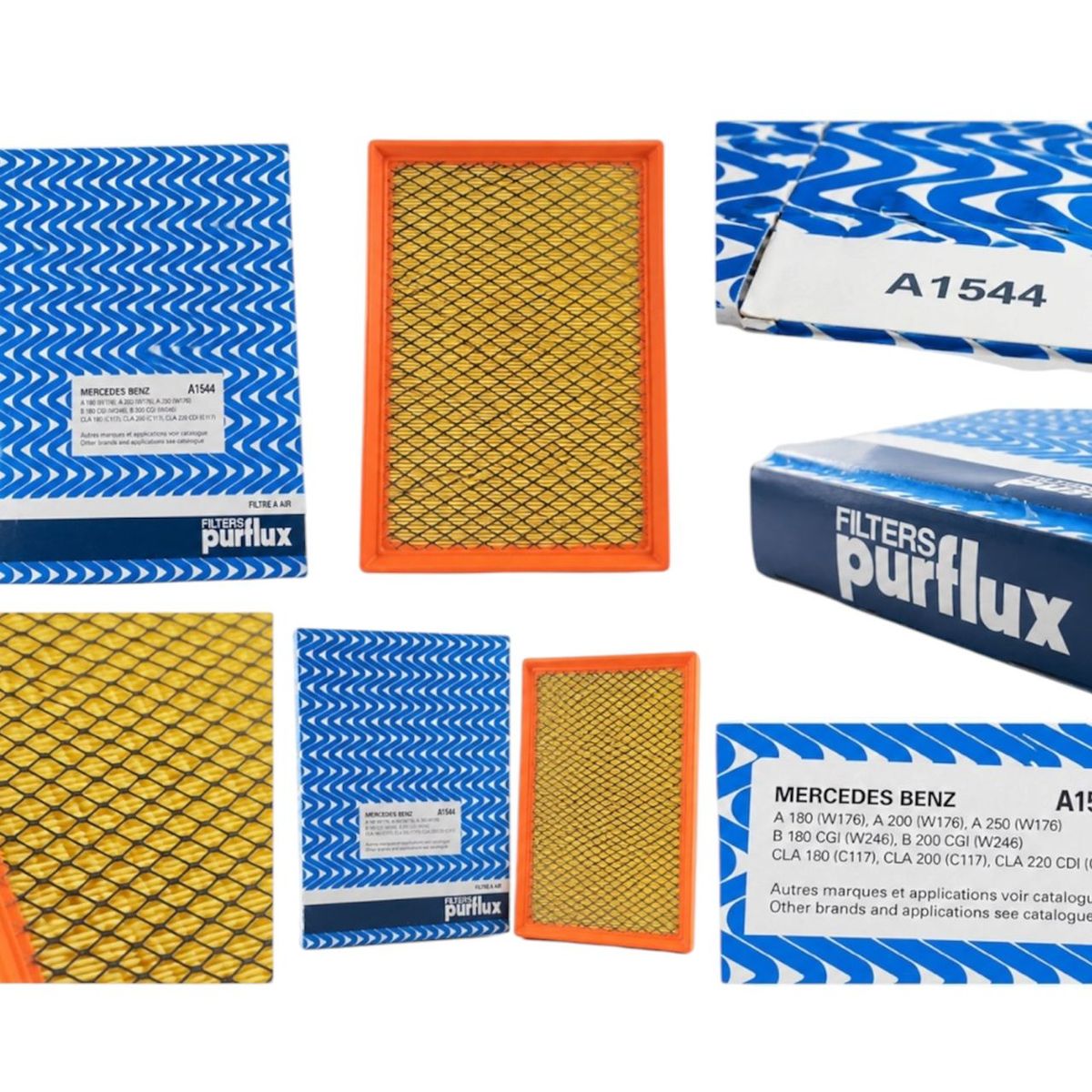 GENERICO - Filtro de Aire Purflux A1544 para Mercedes Benz
