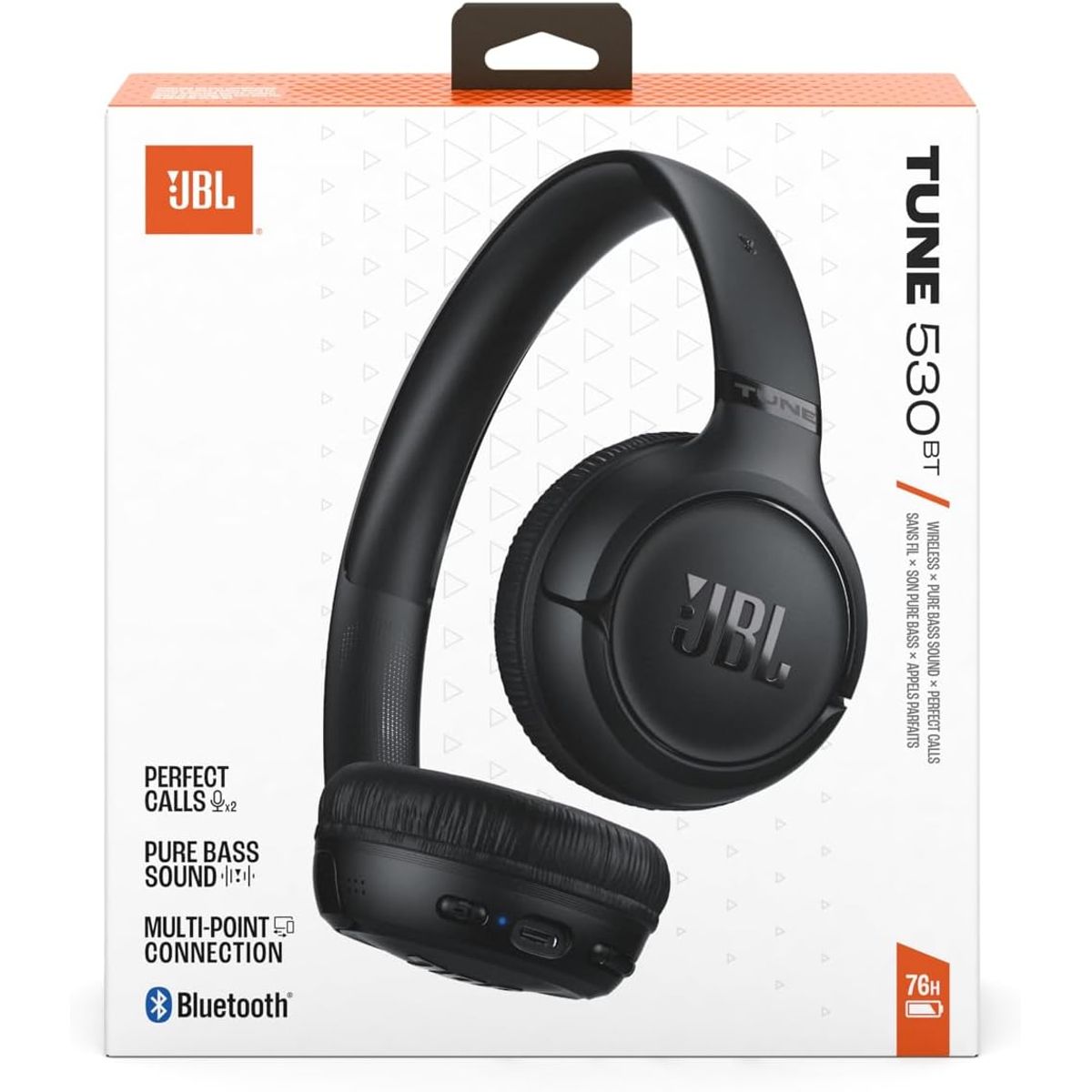 JBL - JBL  TUNE 530 BT AUDIFONO BLUETOOTH  COLOR NEGRO