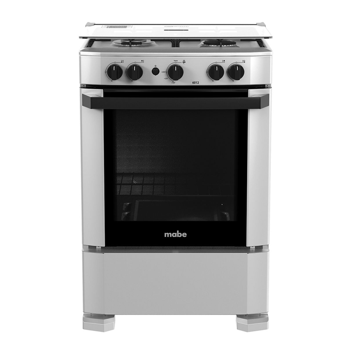 Mabe - Cocina a Gas Mabe 4 Hornillas 60 Cm Silver CMP6012AG1