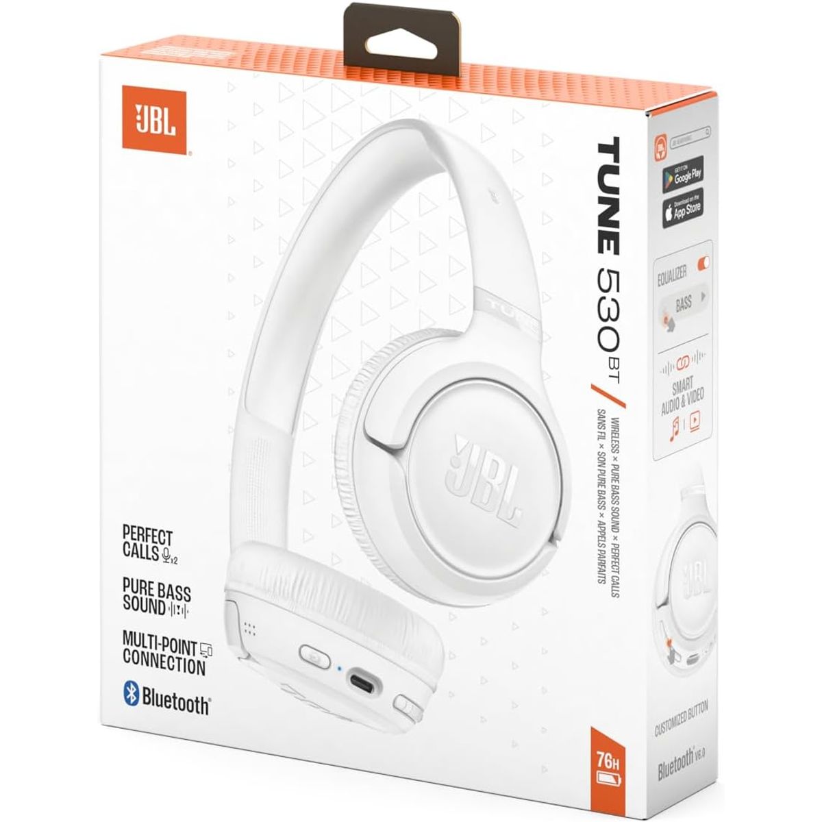 JBL - JBL  TUNE 530 BT AUDIFONO BLUETOOTH  COLOR BLANCO