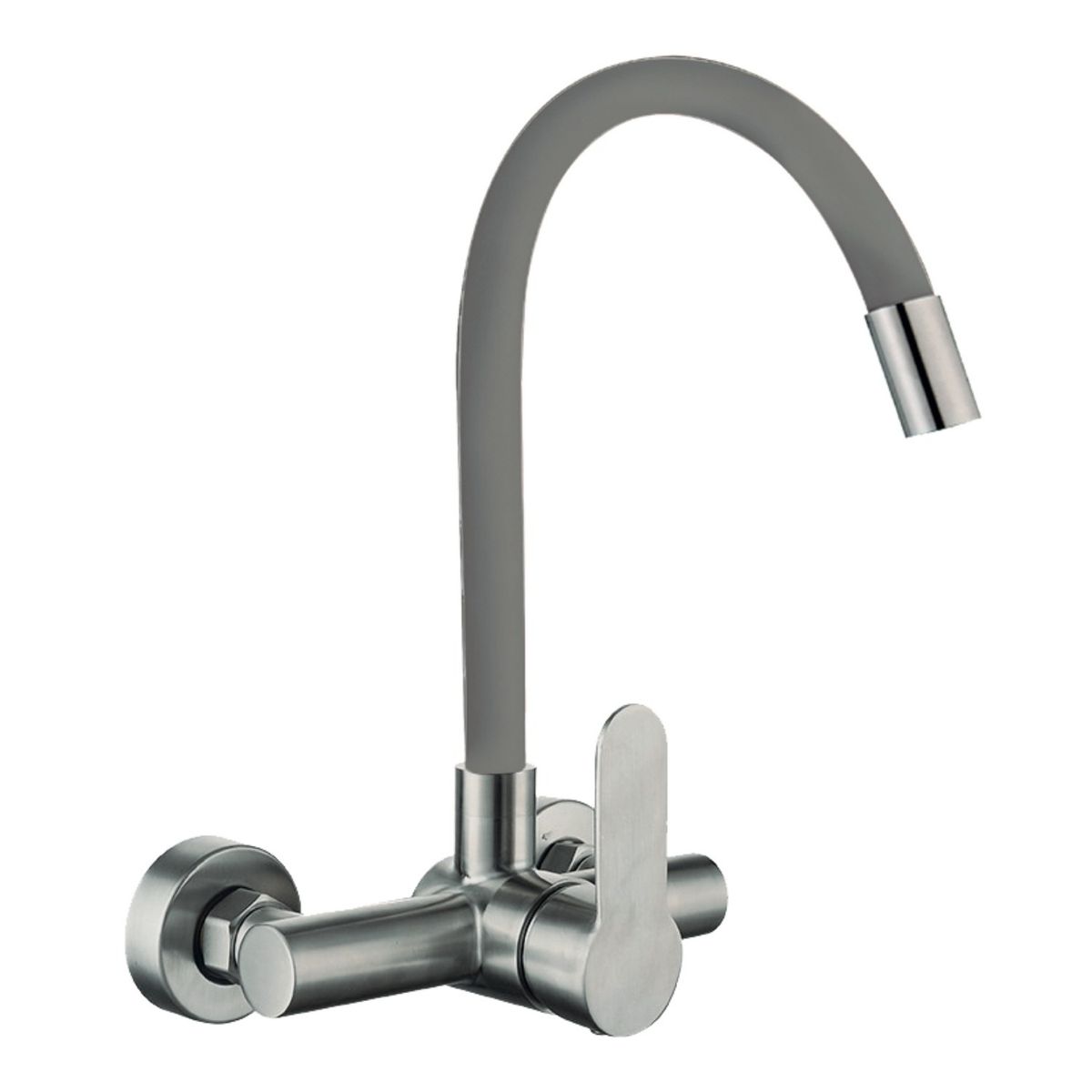 GENERICO - MEZCLADORA DE PARED MC304-244-03 CON CUELLO FLEXIBLE PLOMO