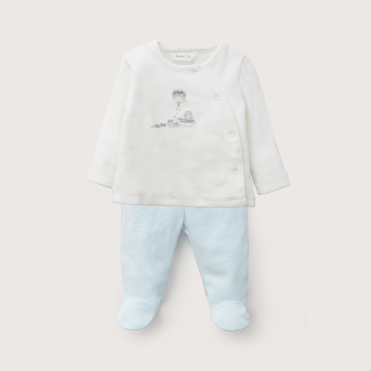 OPALINE - Conjunto Bebé Niño Celeste