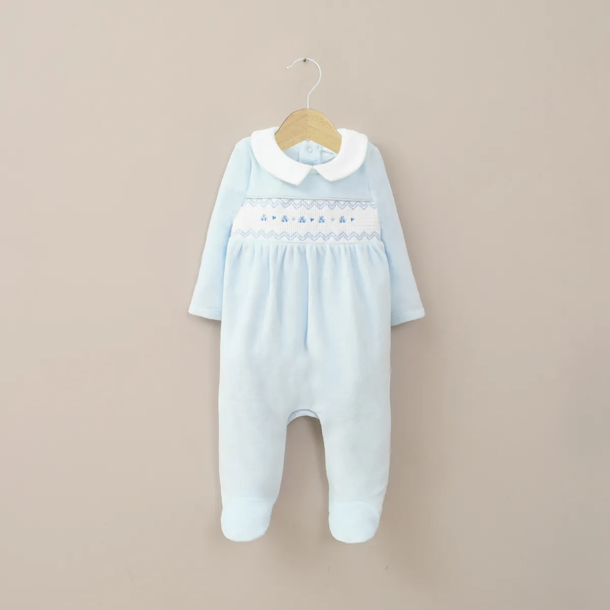 OPALINE - Enterizo Bebé Niño Celeste