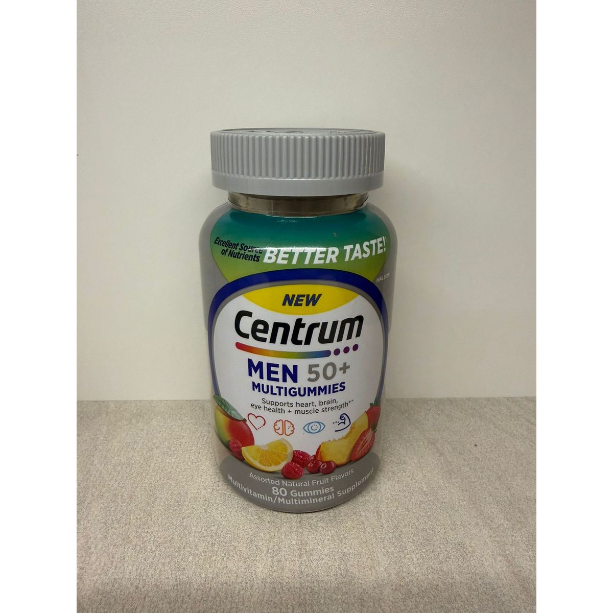 Centrum - Multivitaminico Para Hombre 50 Sabor Frutas 80 gomitas