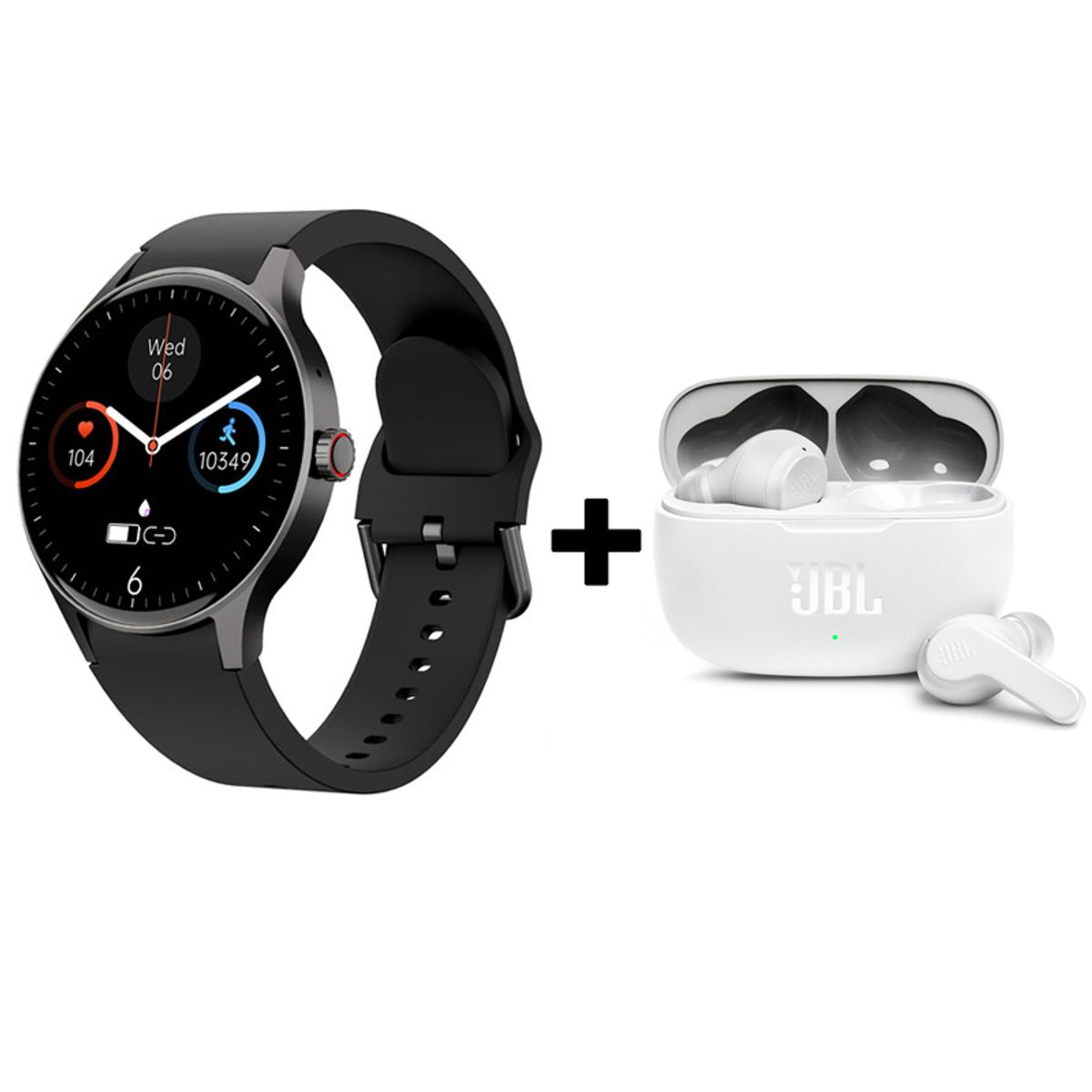 JBL - Audifonos bluetooth JBL WAVE200TWS y Y80 Reloj inteligente