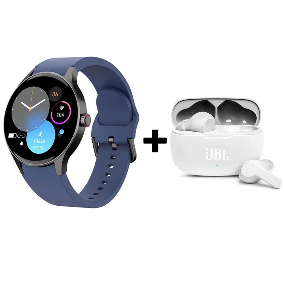 JBL - Audifonos bluetooth JBL WAVE200TWS y Y80 Reloj inteligente