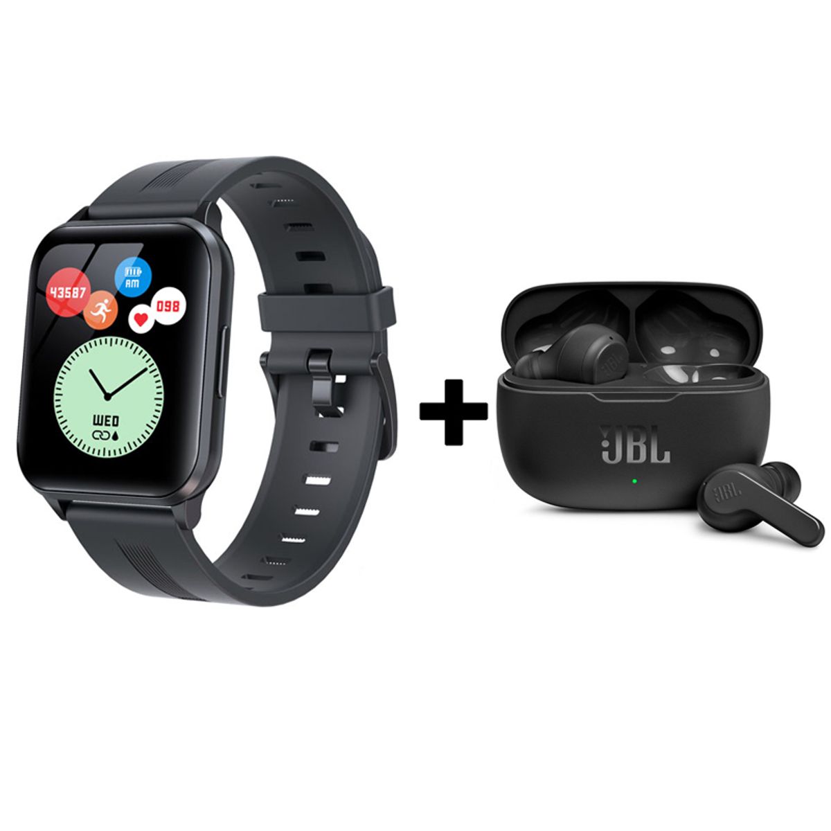 JBL - Audifonos bluetooth JBL WAVE200TWS y Y79 Reloj inteligente