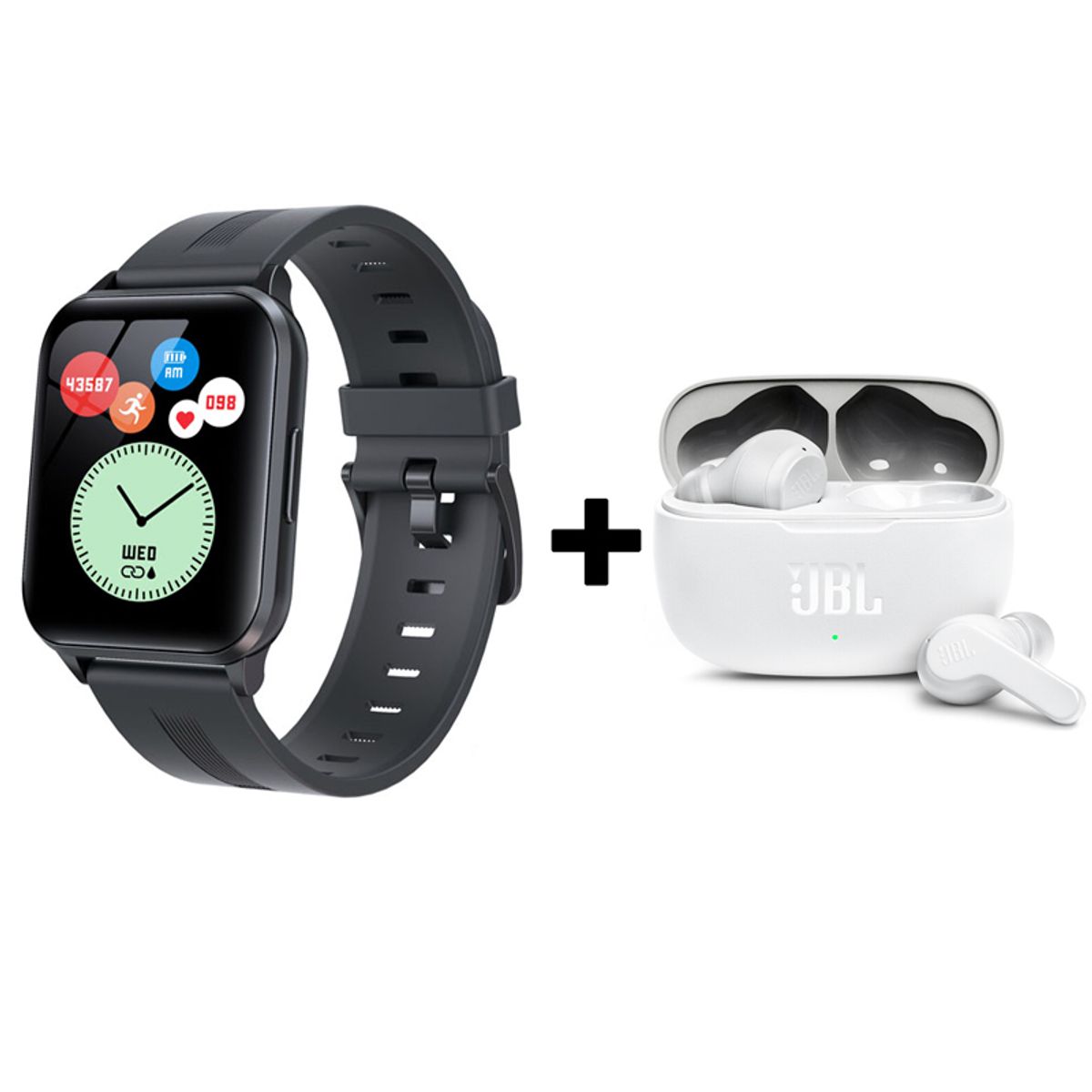 JBL - Audifonos bluetooth JBL WAVE200TWS y Y79 Reloj inteligente