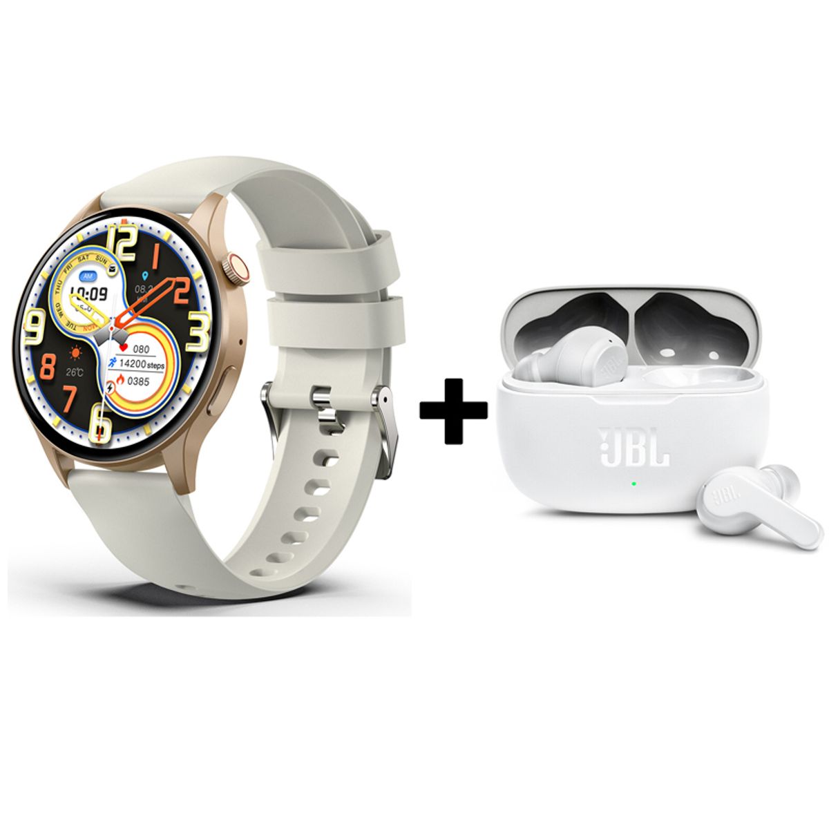 JBL - Audifonos bluetooth JBL WAVE200TWS y Y85 Reloj inteligente