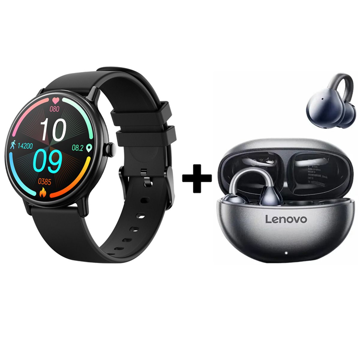 LENOVO - Audifonos bluetooth Lenovo Clip TA140 y Y86 Reloj inteligente