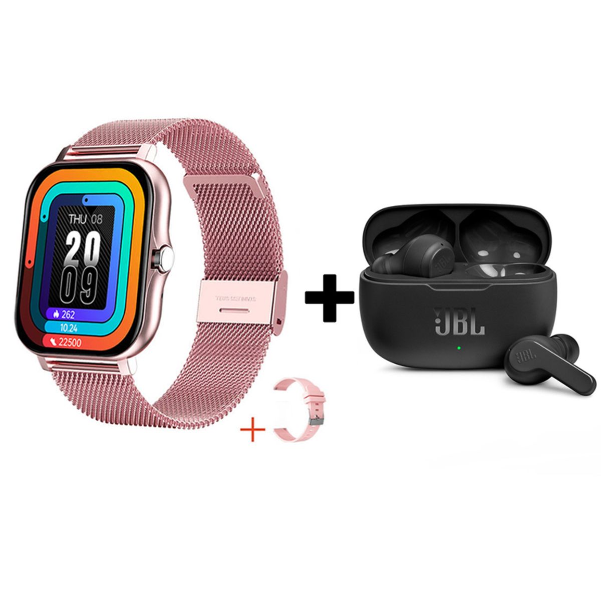 JBL - Audifonos bluetooth JBL WAVE200TWS y Y13 Reloj inteligente