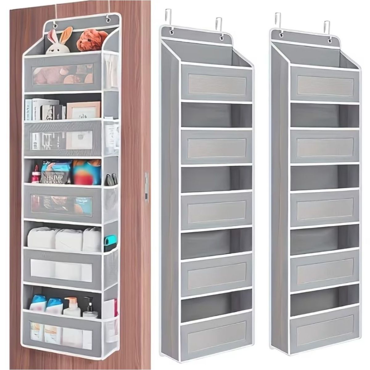 MORITA BAG STORE - ORGANIZADOR COLGANTE MULTIUSOS 4 COMPARTIMENTOS PARA CLOSET Y PUERTA - AHORRA ESPACIO TU HOGAR