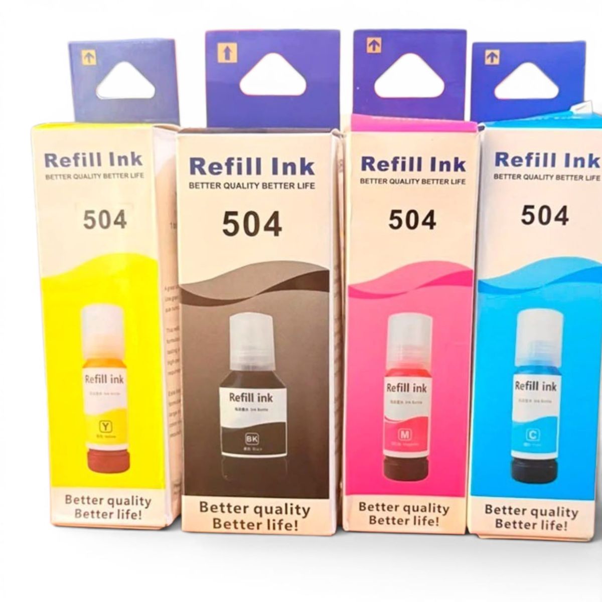 GENERICO - Kit de Tinta compatible t504 para Impresoras Epson L4160 L4260 L6171 L4150 L6270