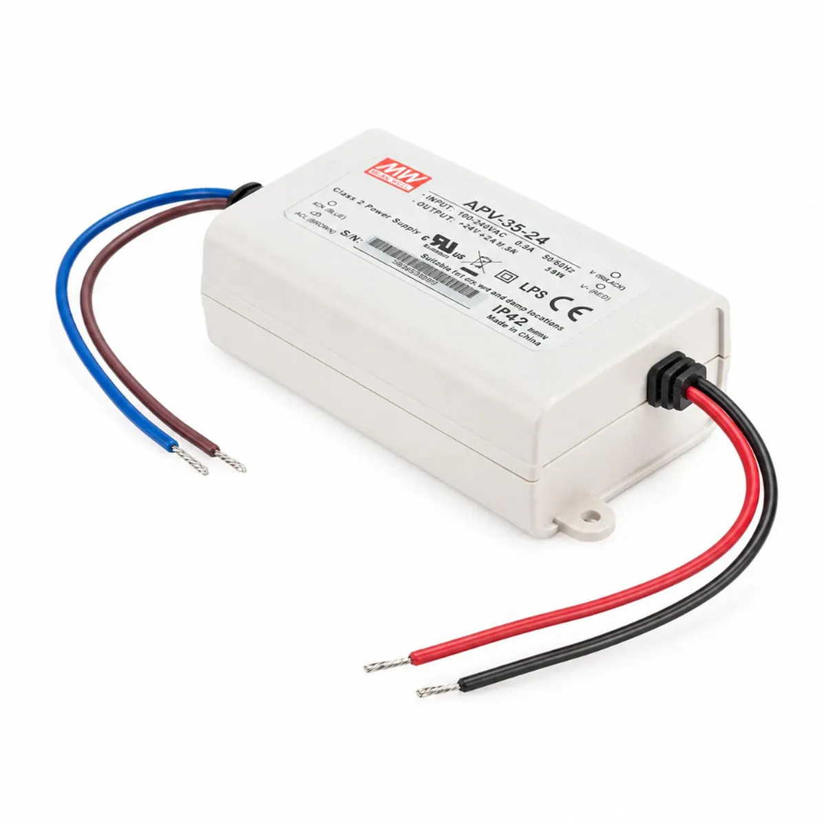 Fuente de Alimentación APV-35-24 MEAN WELL 36W 24V 1.5A CV LED PS, marca MEAN WELL - Foto 2