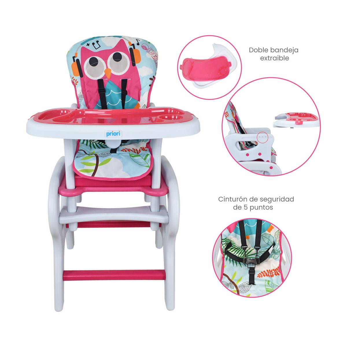 Priori - Silla De Comer Escritorio Para Bebe Priori PCM-10