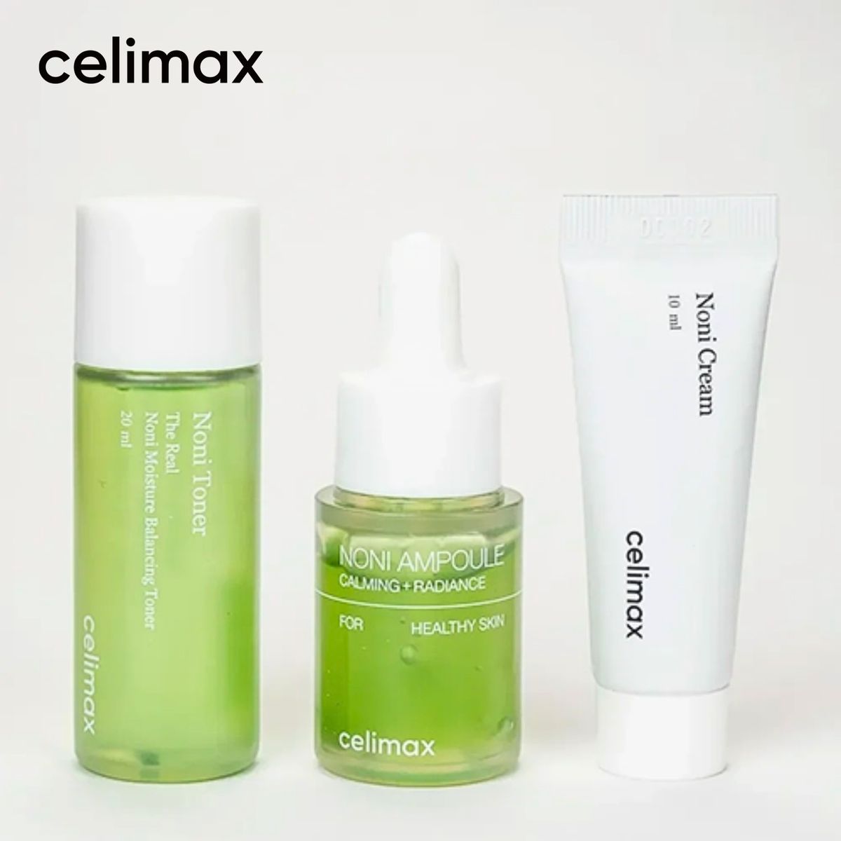 CELIMAX - Mini Set Rutina Nutritiva Completa Todo Tipo Piel  - The Real Noni Starter Kit 3minis