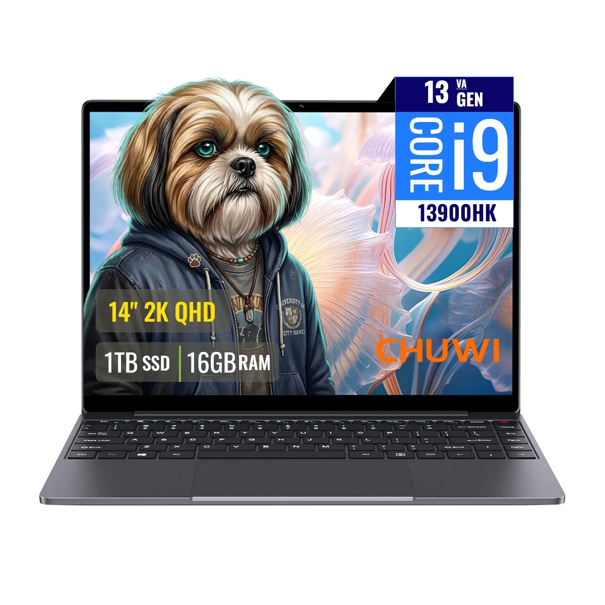 Laptop CHUWI CoreBook X CWI570 Intel Core i9 13900HK 16GB RAM 1TB SSD M.2 14 2K QHD Windows 11, marca CHUWI - Foto Principal