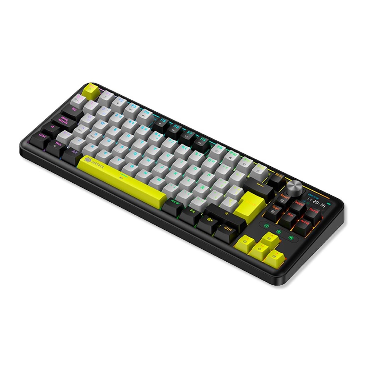 ANTRYX - TECLADO MECANICO INALAMBRICOBT ANTRYX TK950 PRO BLACK, SWITCH BLUE GATERON