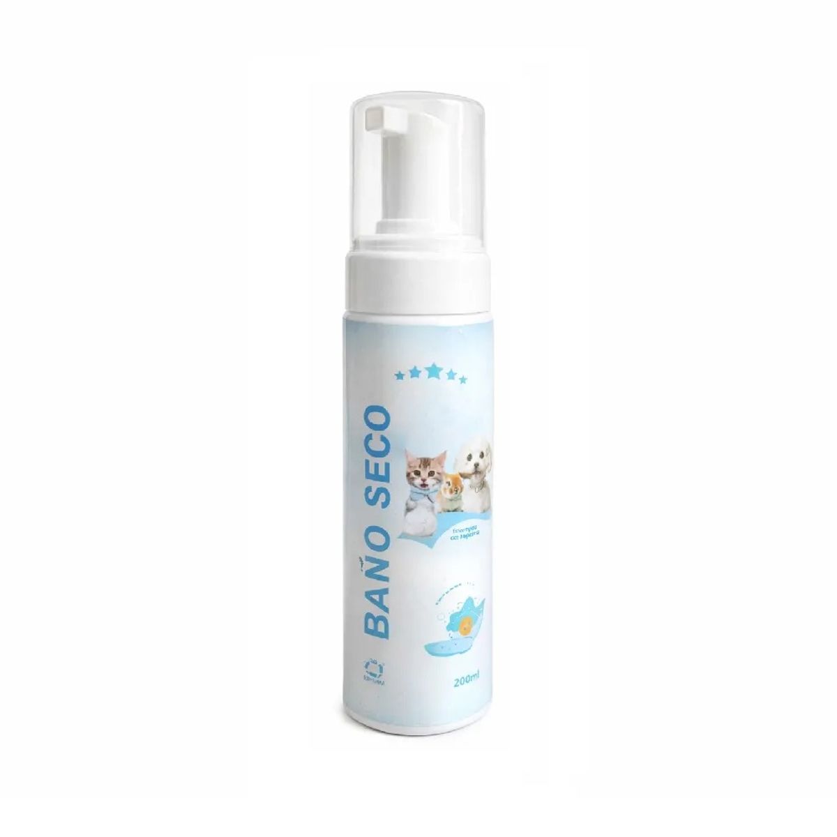 GENERICO - Baño en seco espuma para perros y gatos SKYPETS de 200ml aroma bebé