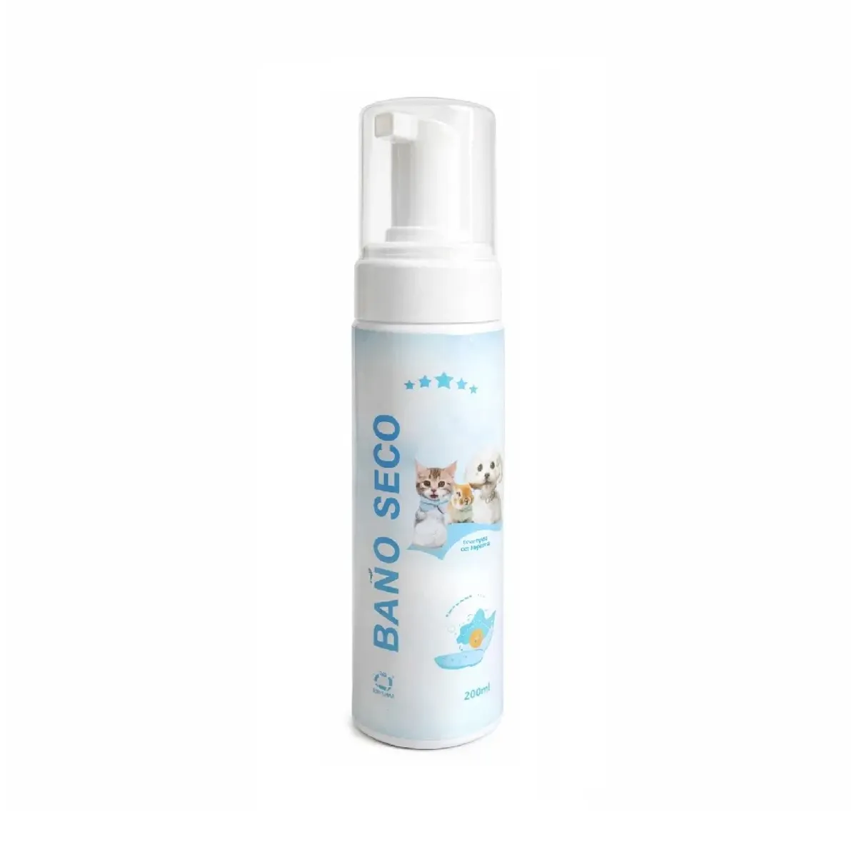GENERICO - Baño en seco espuma para perros y gatos SKYPETS de 200ml aroma bebé