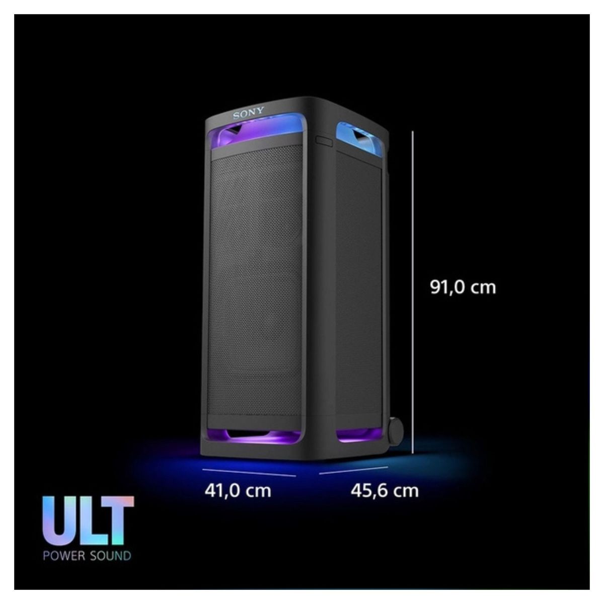 SONY - ULT Tower 9 SRSULT900ACC – Parlante Bluetooth Potente con Graves 360° y Karaoke