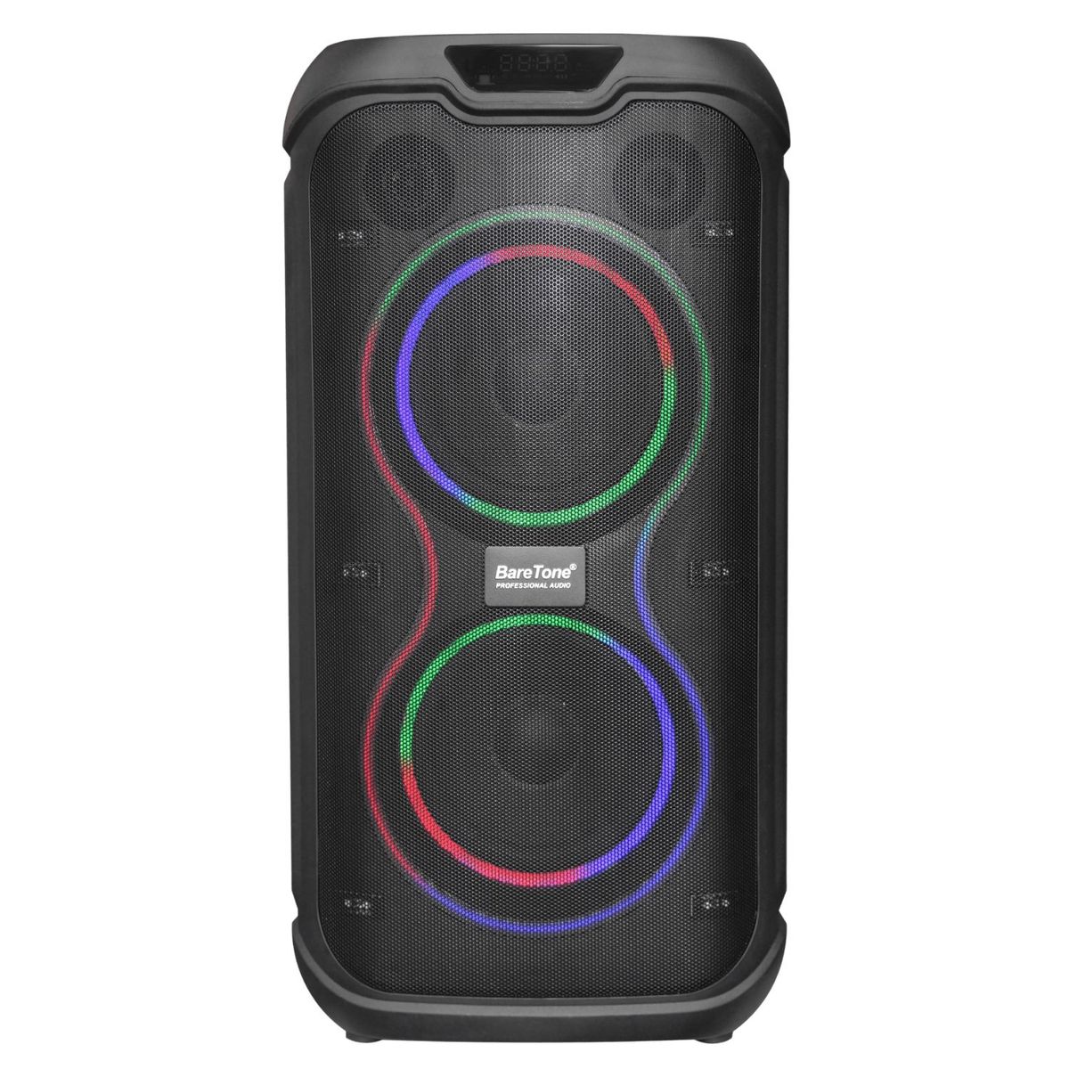 BARETONE - Parlante Baretone MAX-265E1 PMPO 800W USB BT TWS Luces RGB