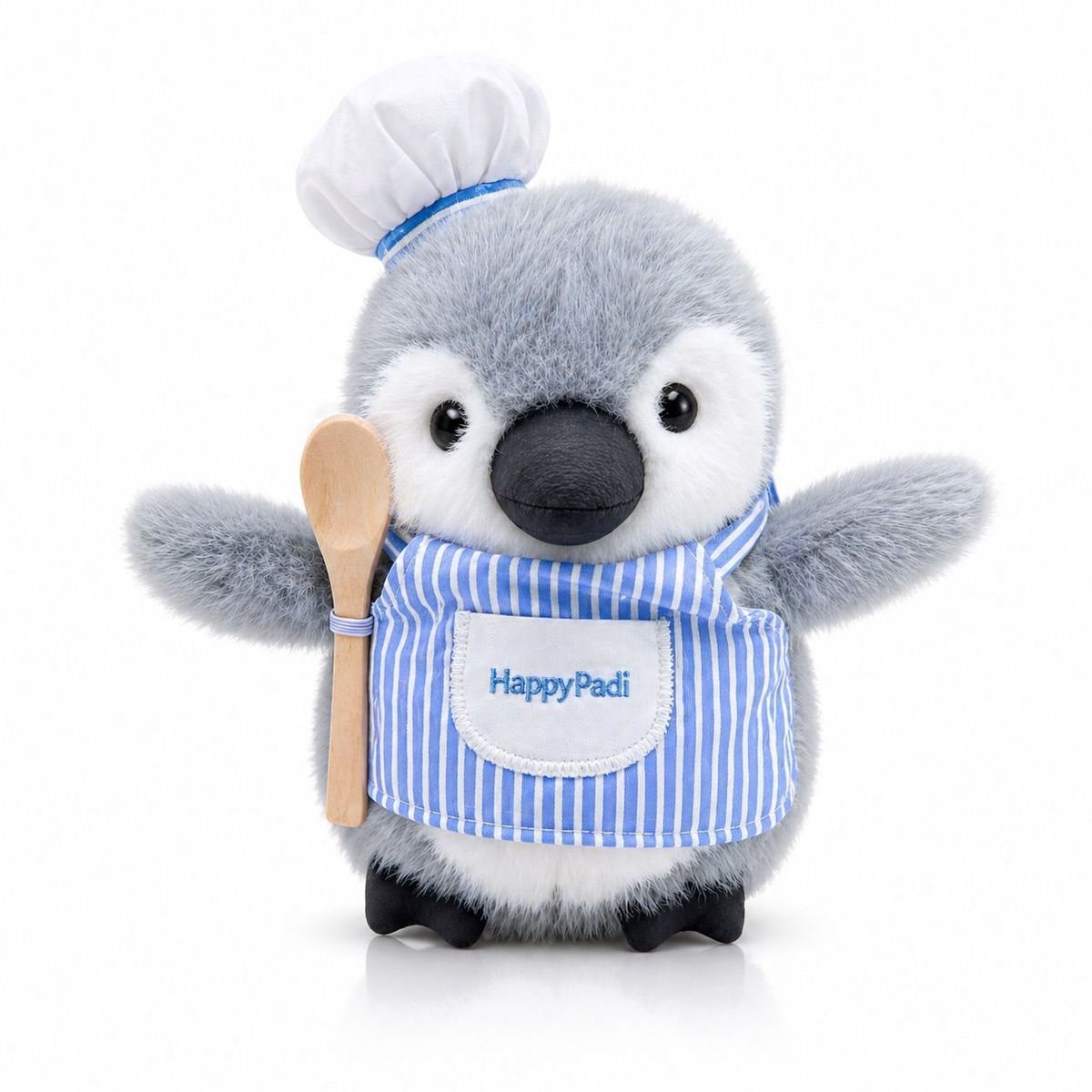GENERICO - Peluches de Pingüino 22 cm Premium – Decorativos con Accesorios (Chef, Pintor y Pescador) Regalo Original y Tierno