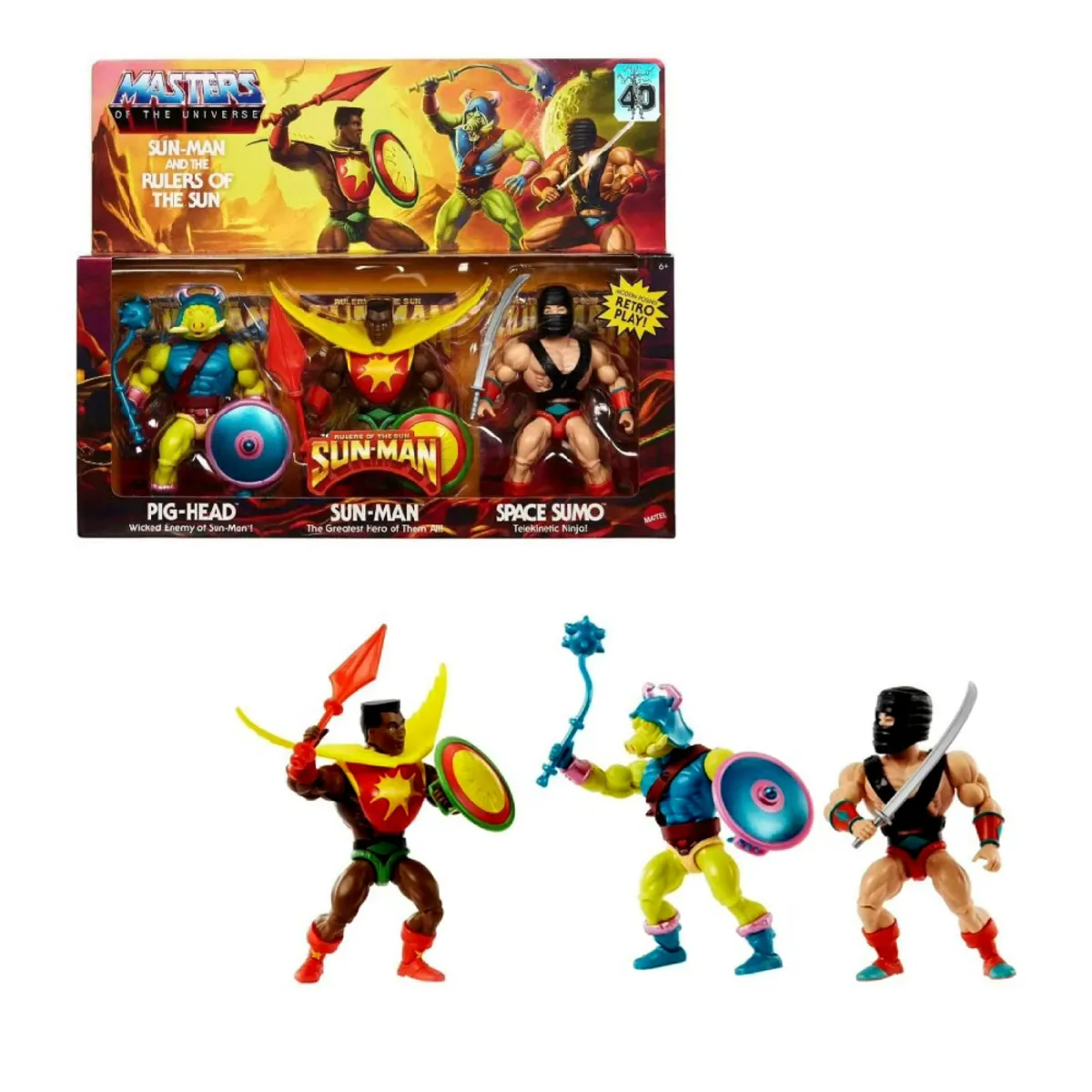 MASTERS OF THE UNIVERSE - Masters of the Universe Sun Man Rulers Action Set