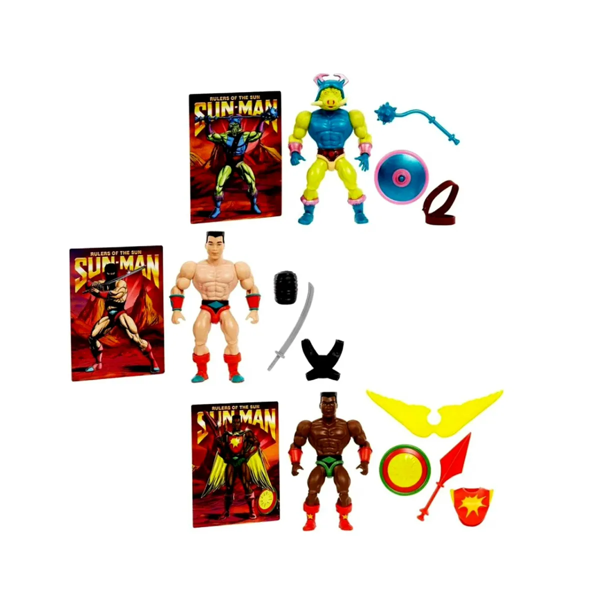 MASTERS OF THE UNIVERSE - Masters of the Universe Sun Man Rulers Action Set
