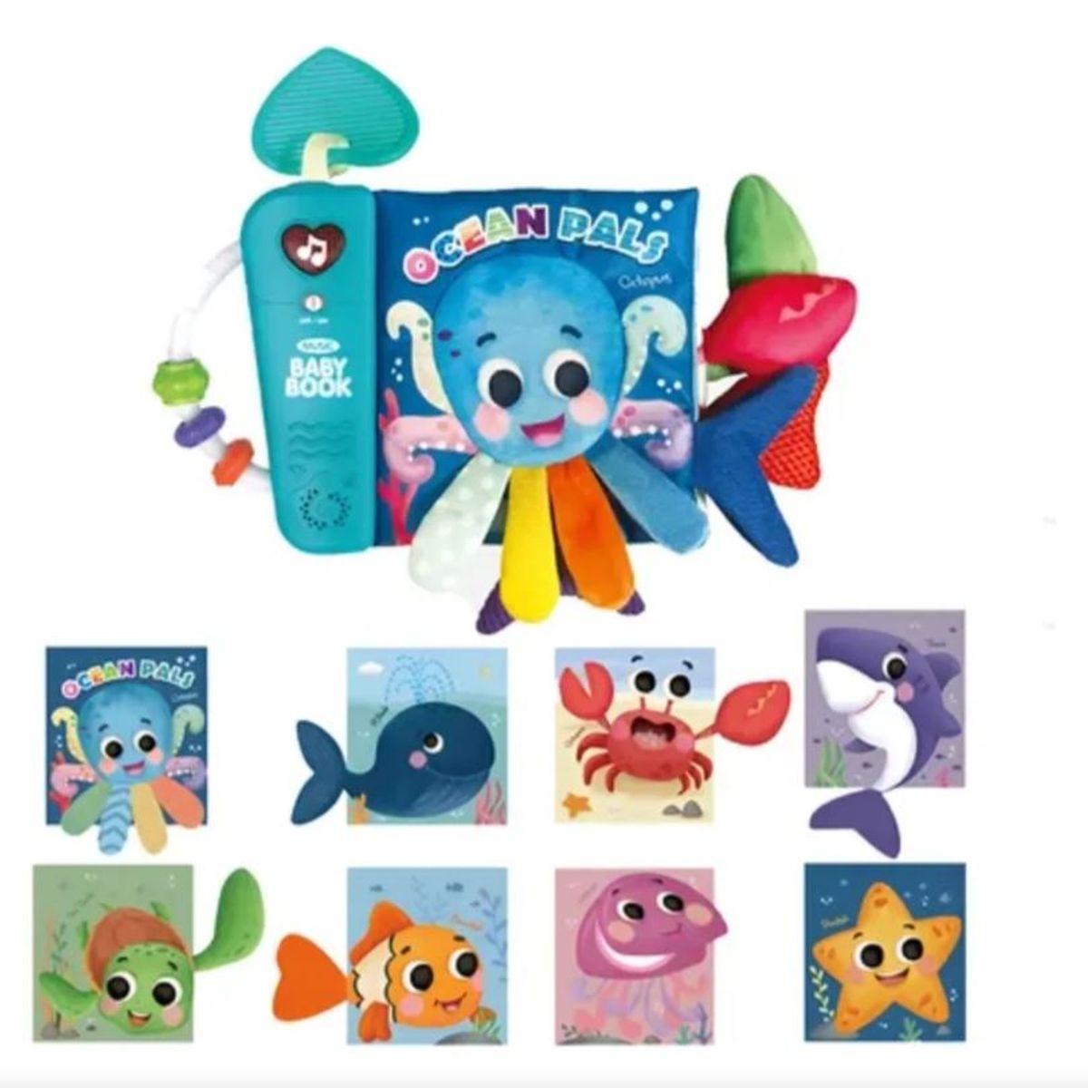 GENERICO - Juego Libro Musical Texturas Animales Actividades Bebes