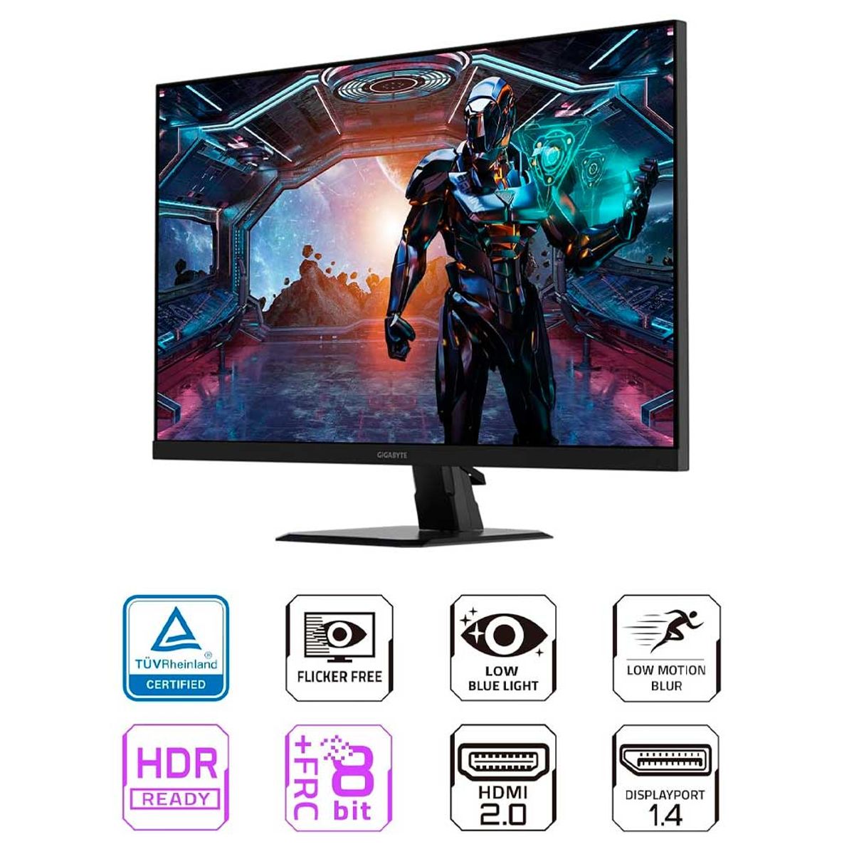 GIGABYTE - Monitor Gigabyte GS32Q, 32" QHD, 2560 x 1440 SS IPS, 170Hz OC, 1ms, HDR, FreeSync Premium