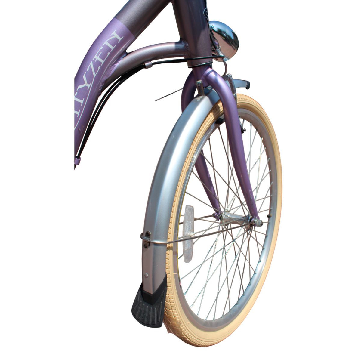JEFF BIKE - BICICLETA VINTAGE ARO 26 CHASIS DE ALUMINIO, 6 CAMBIOS SHIMANO Y FARO DELANT.  COLOR CHAMPAG -MODELO CAPRI