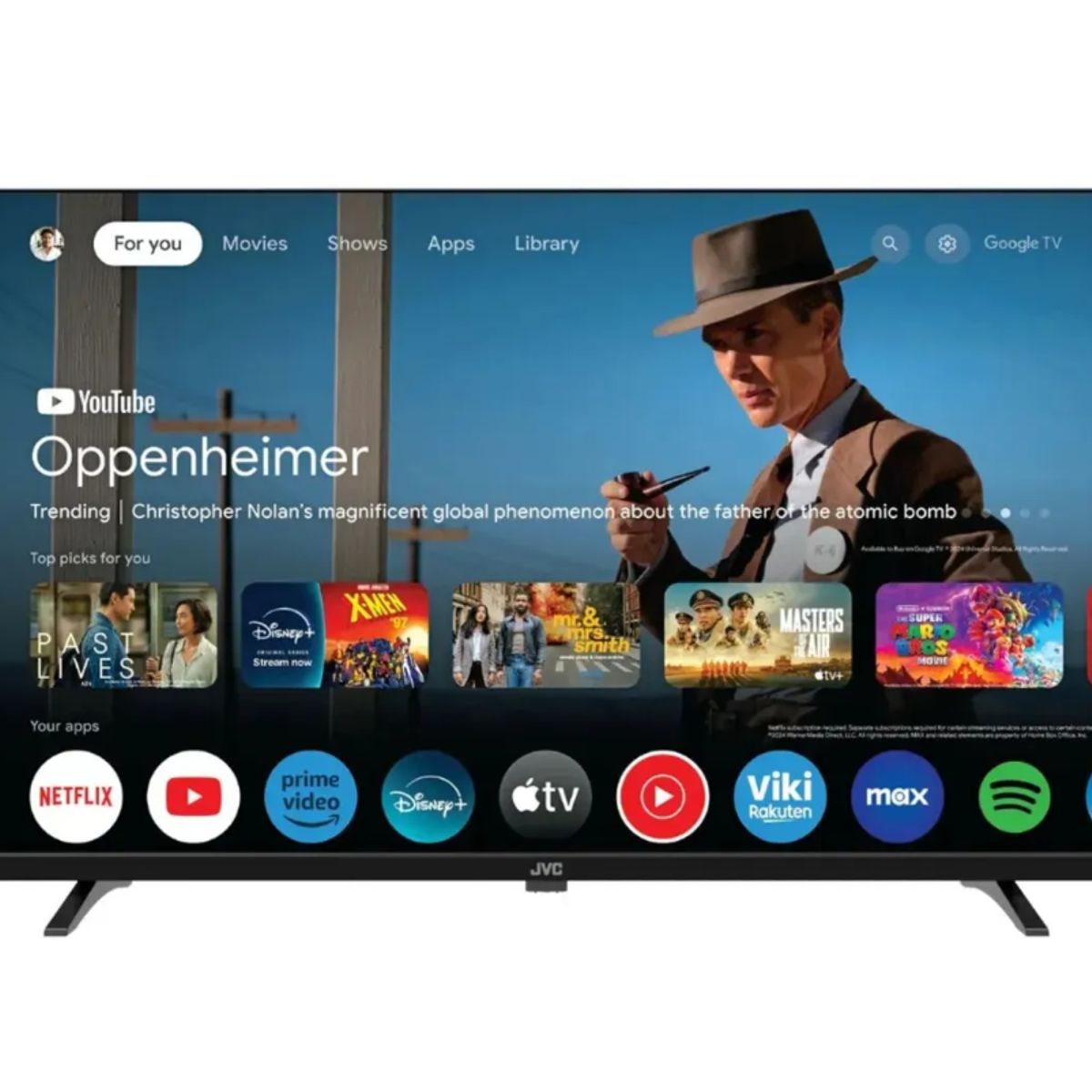 GENERICO - Televisor JVC 32 QLED HD Google Tv LT-32KM1584 Smart Tv