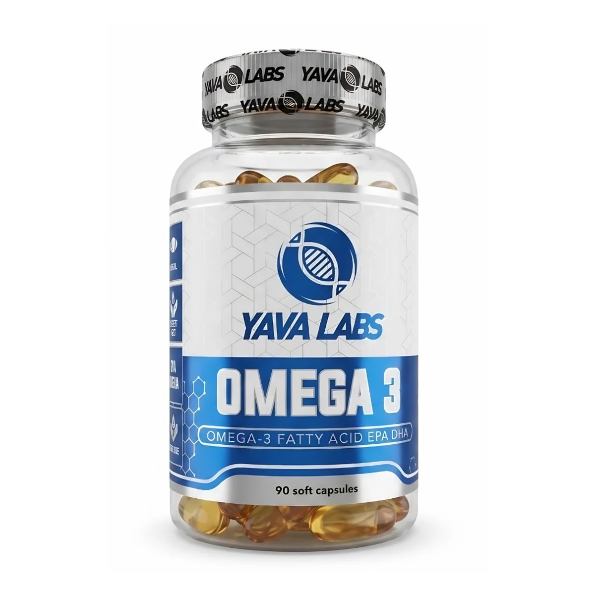 GENERICO - PACK X 02 - Omega 3 Yava Labs 1000 mg Fish Oil - 90 Cápsulas