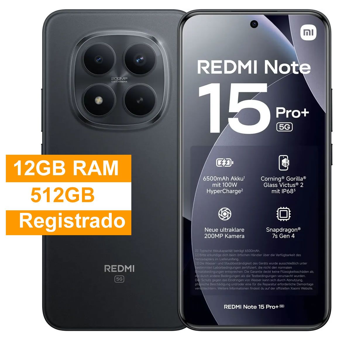 XIAOMI - Xiaomi Redmi Note 15 Pro Plus 5g 12gb 512gb REGISTRADO