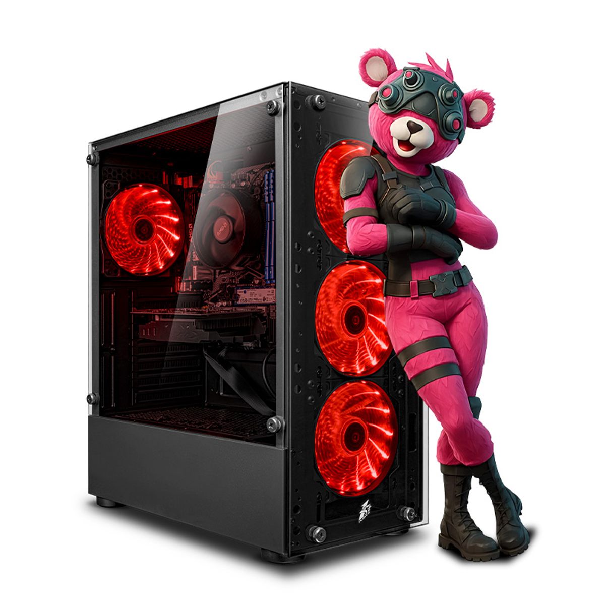 RYZEN - CPU Gamer AMD Ryzen 7 5700G 16gb 500GB Mipclista Haku Red