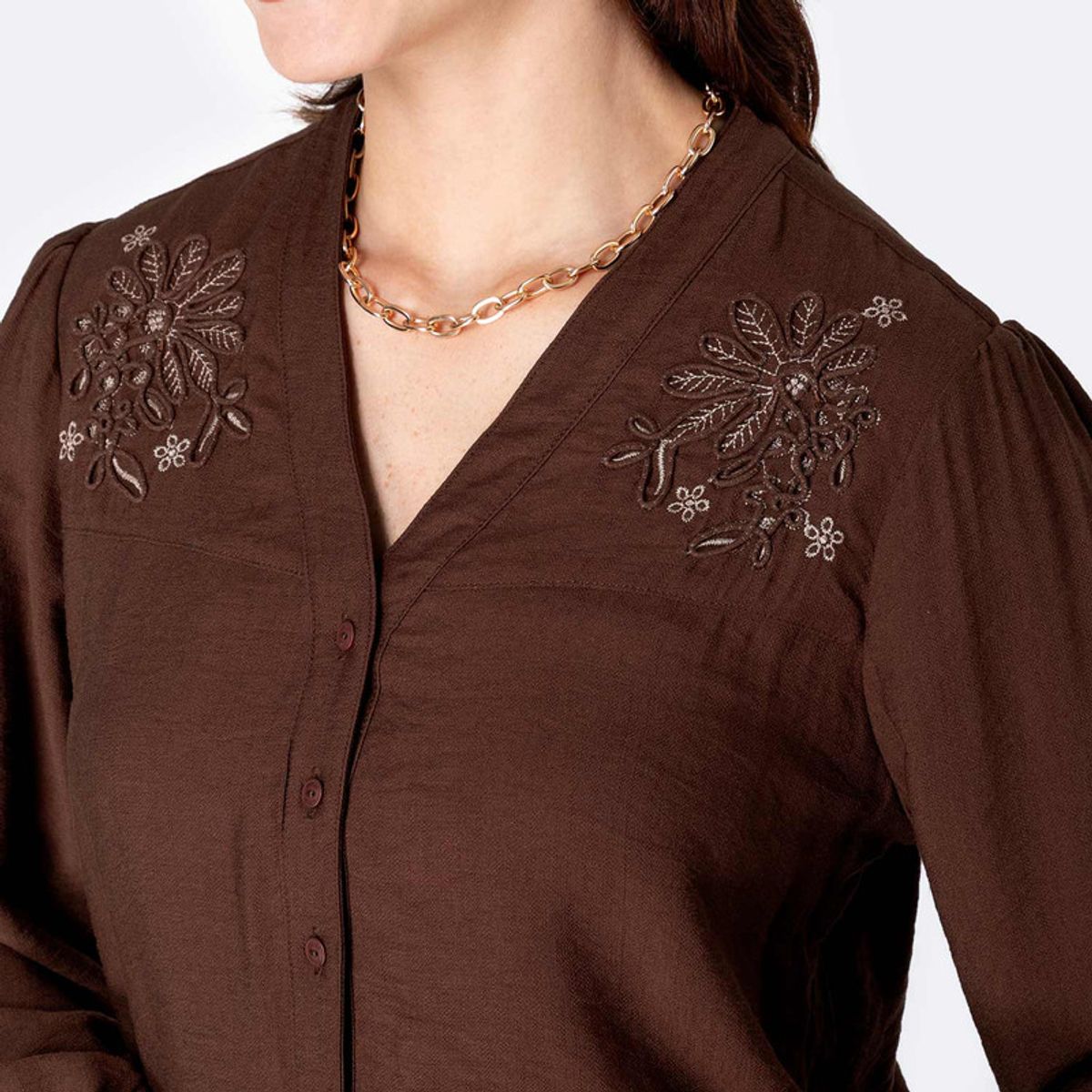 Pionier - Blusa Moda Popelina Mujer Winika